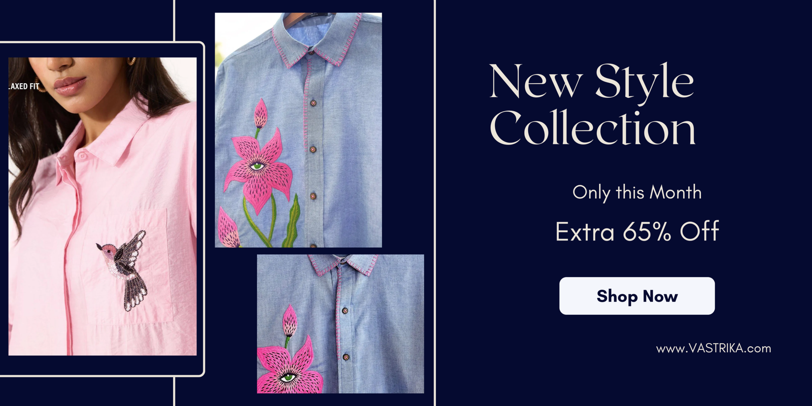 Beige and Brown Minimalist New Style Collection Banner