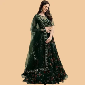 Supper Sleeve Women's Floral Digital Printed Lehenga Choli
